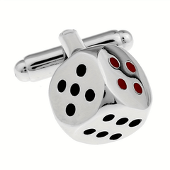 Silver Dice Cufflinks