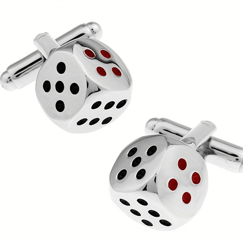 Silver Dice Cufflinks