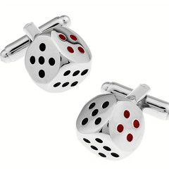 Silver Dice Cufflinks