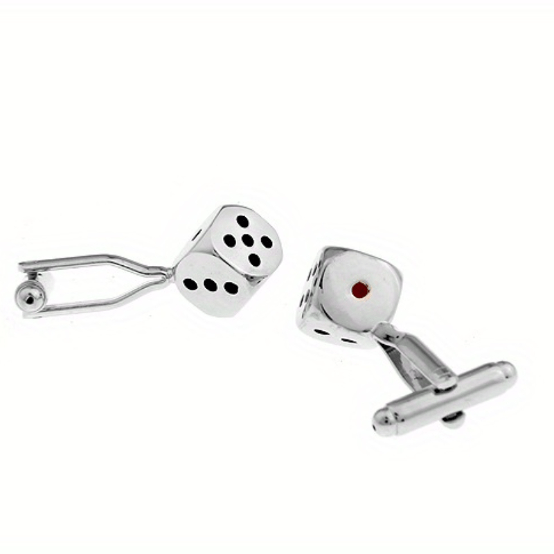Silver Dice Cufflinks
