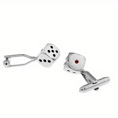 Silver Dice Cufflinks