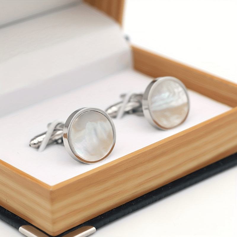 Crystal Cufflinks French Style Men's Women's Shirt Cufflinks