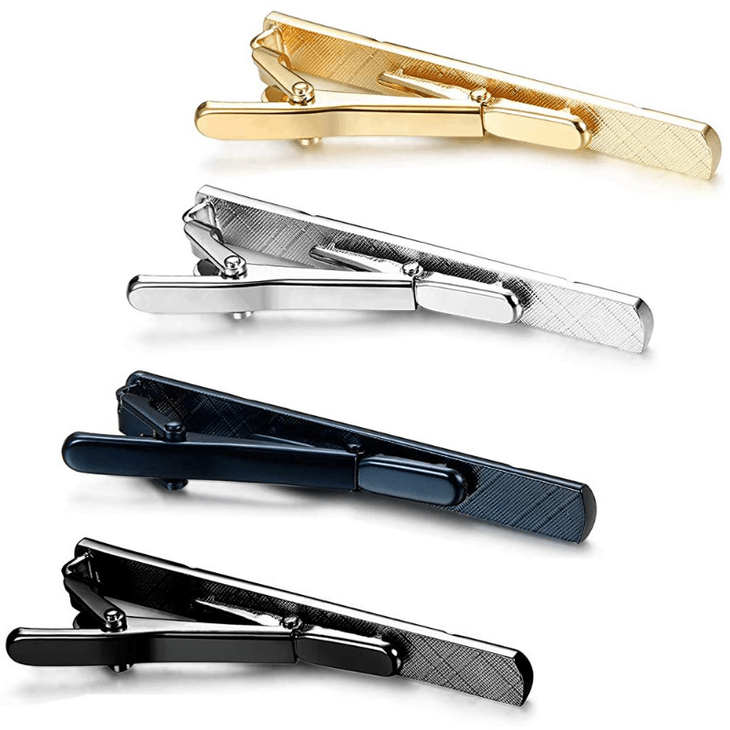 Men's Classic Silver Golden Tie Clip Business Marriage