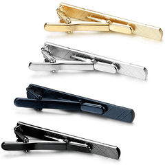 Men's Classic Silver Golden Tie Clip Business Marriage