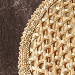 Handwoven Straw Fan for Summer Heat Relief