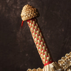 Handwoven Straw Fan for Summer Heat Relief