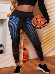 Dot Print High Rise Fitness Leggings