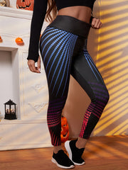 Dot Print High Rise Fitness Leggings