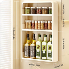 Wall Mounted Storage Rack with 6 Hook Punching Storage Shelf