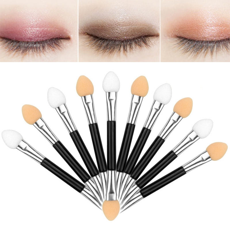 10pcs Double Sided Eyeshadow Brush Sponge Makeup Applicator for Beauty