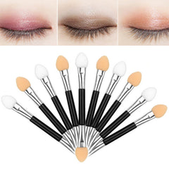 10pcs Double Sided Eyeshadow Brush Sponge Makeup Applicator for Beauty