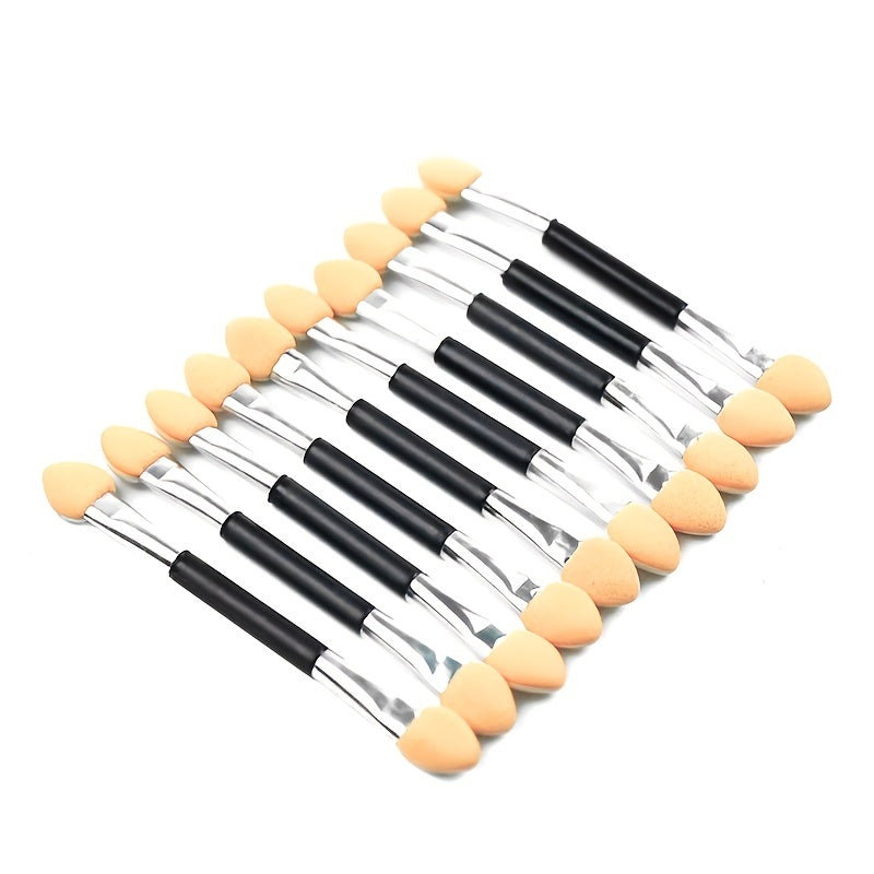10pcs Double Sided Eyeshadow Brush Sponge Makeup Applicator for Beauty