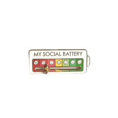 Social Creative Lapel Pin Enamel Emotional Pin 7 Days A Week For Men