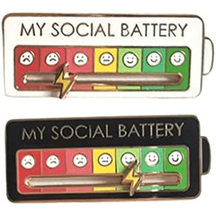 Social Creative Lapel Pin Enamel Emotional Pin 7 Days A Week For Men