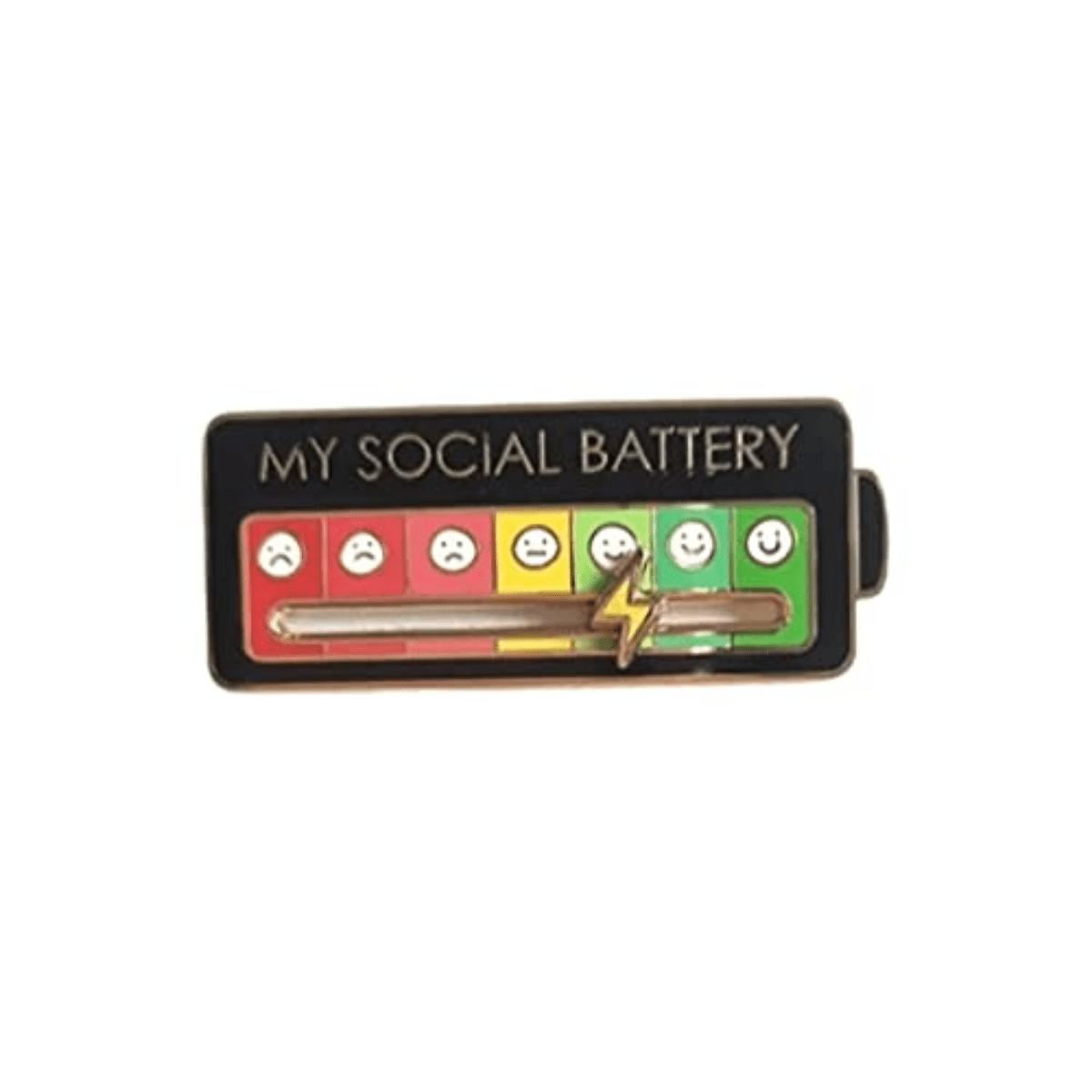 Social Creative Lapel Pin Enamel Emotional Pin 7 Days A Week For Men