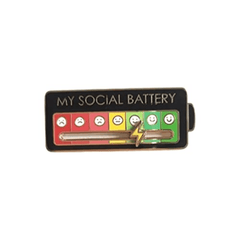 Social Creative Lapel Pin Enamel Emotional Pin 7 Days A Week For Men