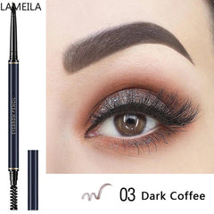 4 Colors Retractable Eyebrow Pencil Ultra Fine Tip for Natural Eyebrow