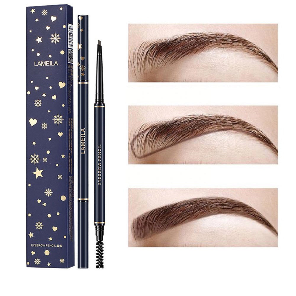 4 Colors Retractable Eyebrow Pencil Ultra Fine Tip for Natural Eyebrow
