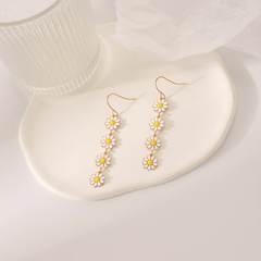 Daisy Sunflower Dangle Earrings Holiday Jewelry Girls