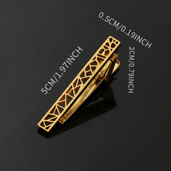 Stainless Steel Hollow Tie Clip