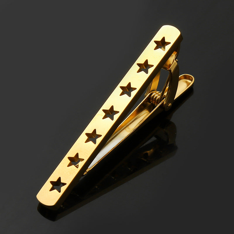 Stainless Steel Hollow Tie Clip