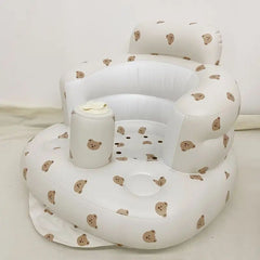 Portable Baby Sitting Bath Stool Inflatable Sofa & Foldable Chair