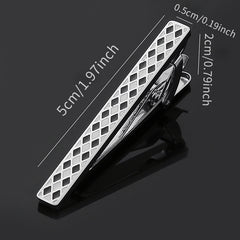 Stainless Steel Hollow Tie Clip for Men