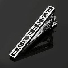Stainless Steel Hollow Tie Clip for Men