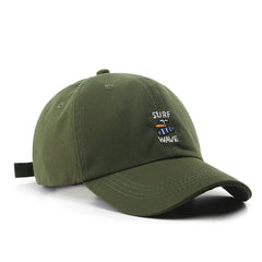 Surf Wave Cotton Baseball Hat Retro Men's Summer Visors Cap Hip Hop Peaked Caps