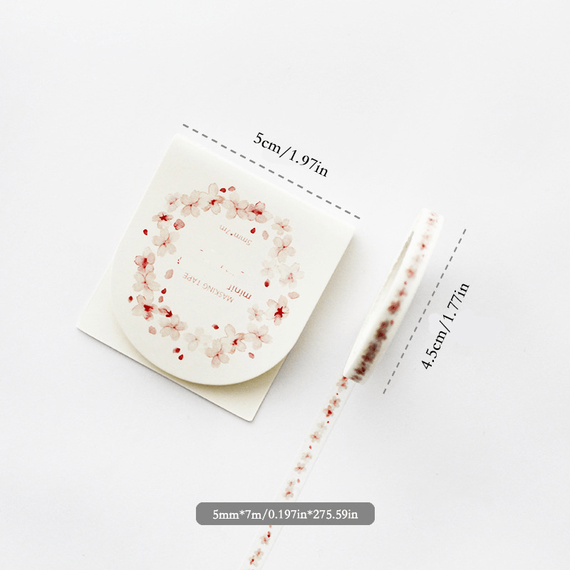 5mm 7m Mini Washi Tape Creative DIY Journal Decoration Sticker