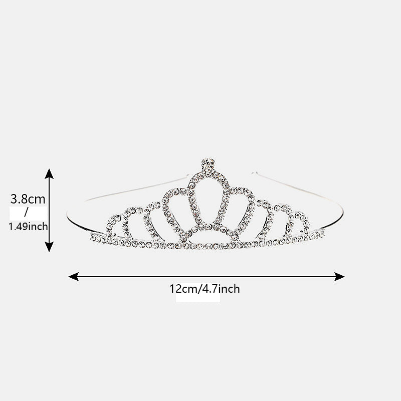Rhinestone Headband Queen Style Party Hair Band Tiara Jewelry