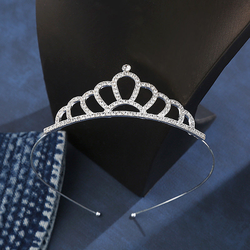 Rhinestone Headband Queen Style Party Hair Band Tiara Jewelry