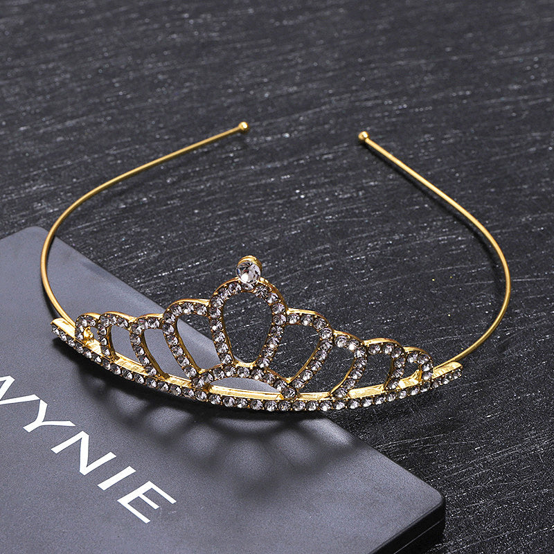 Rhinestone Headband Queen Style Party Hair Band Tiara Jewelry