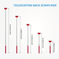 Retractable Metal Back Scratcher 27 Inches Long Portable Soothes Itching