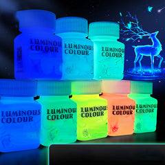 High Brightness Luminous Acrylic Paint 58ml Student DIY Textile Wall Painting