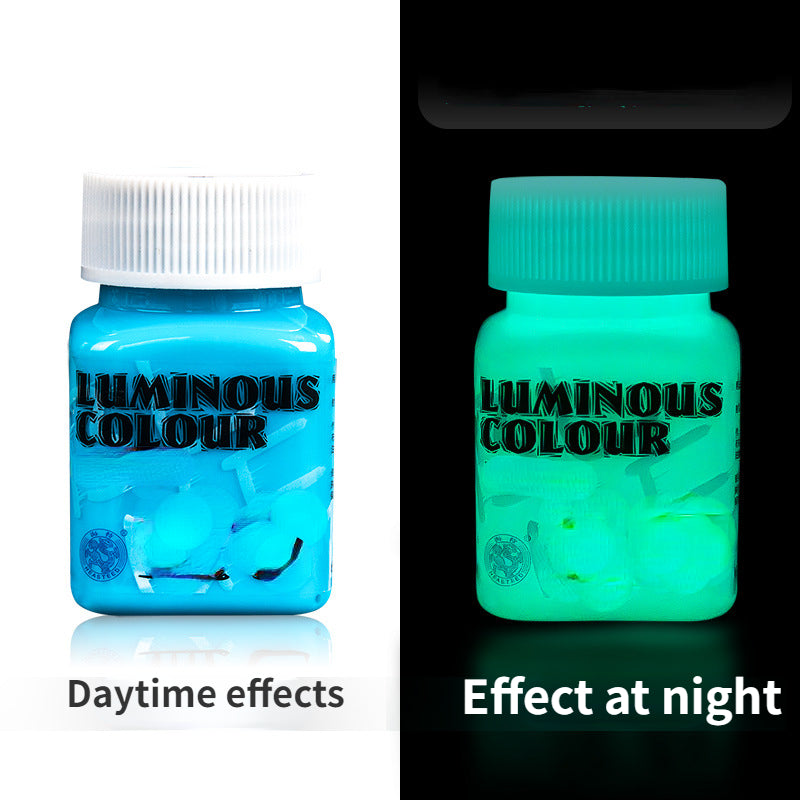 High Brightness Luminous Acrylic Paint 58ml Student DIY Textile Wall Painting