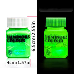 High Brightness Luminous Acrylic Paint 58ml Student DIY Textile Wall Painting