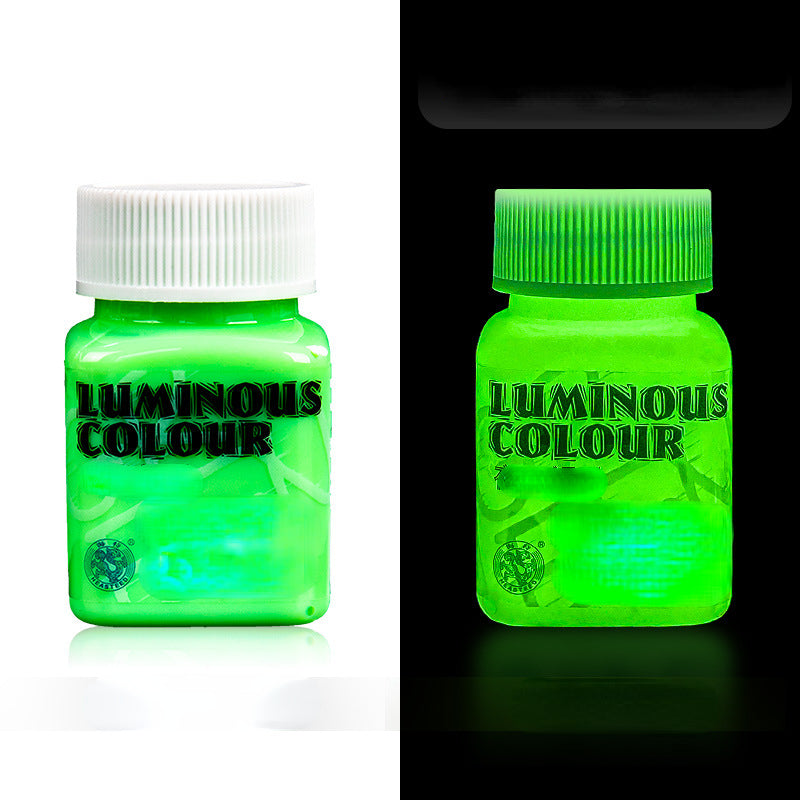 High Brightness Luminous Acrylic Paint 58ml Student DIY Textile Wall Painting
