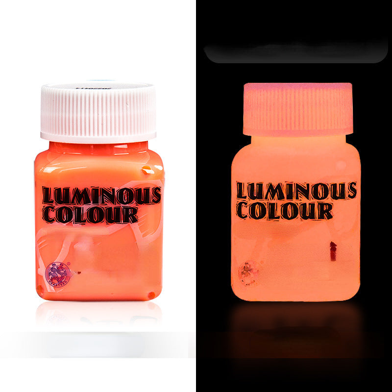 High Brightness Luminous Acrylic Paint 58ml Student DIY Textile Wall Painting