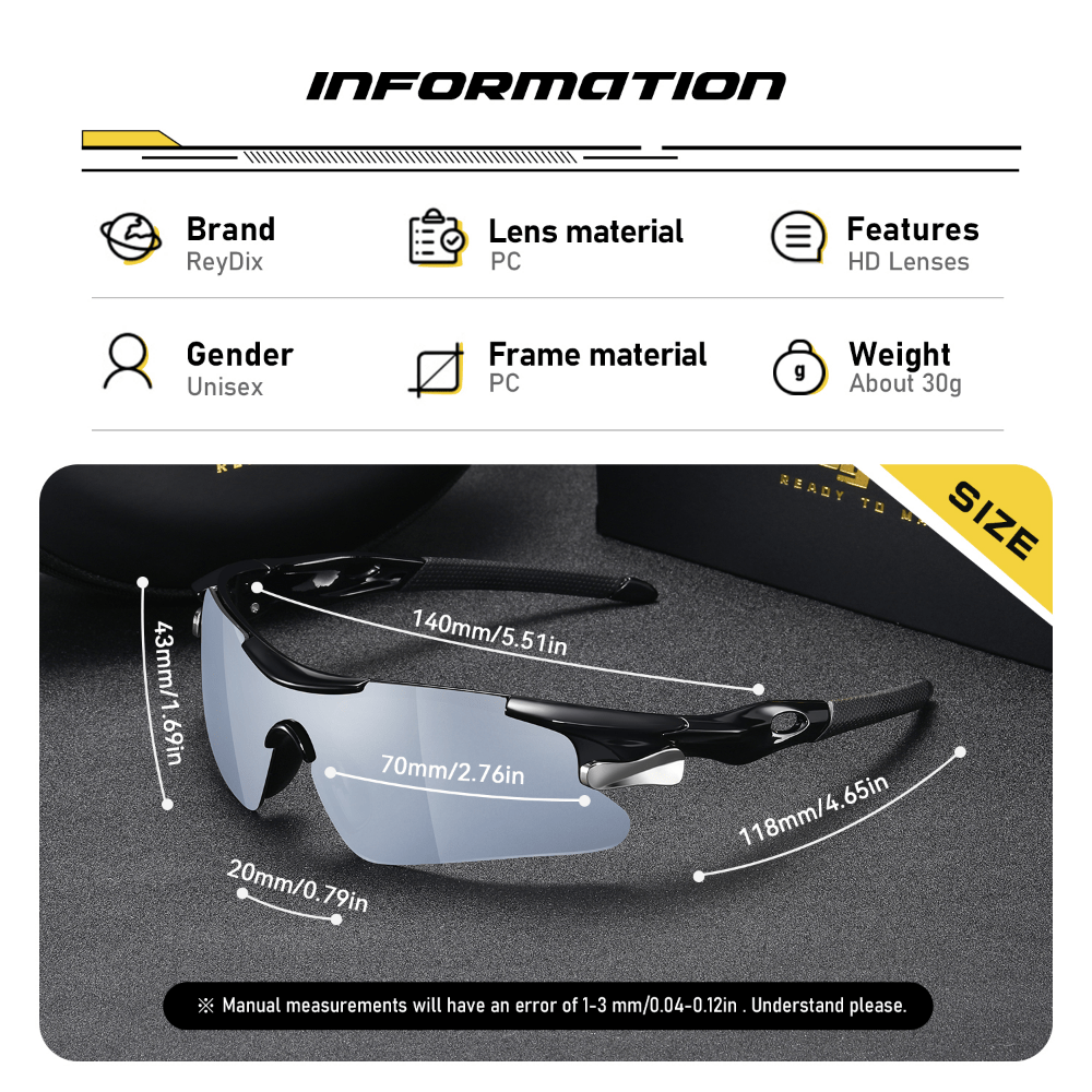 Men's UV Protection Sports Sunglasses Outdoor Cycling Sunglasses