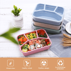Microwave Bento Lunch Box Divided Leakproof Container Hand Wash Back School