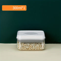 7 Clear Airtight Food Jars Storage Lids - Sealed Fresh-keeping