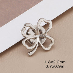 Metal Flower Collar Pin Rhinestone Scarf Clip Sunflower