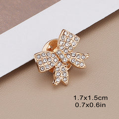 Metal Flower Collar Pin Rhinestone Scarf Clip Sunflower