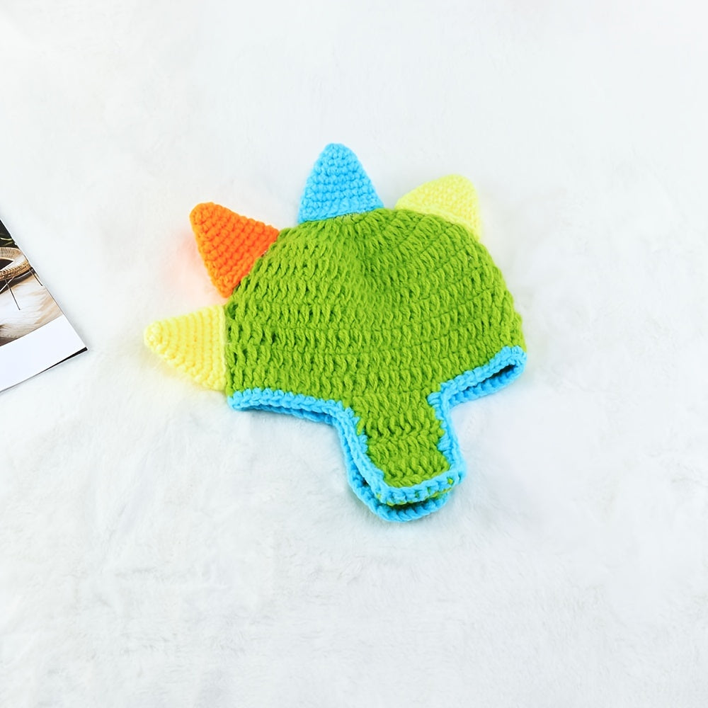 2pcs Baby Cartoon Dino Cap & Shorts Set for Photography Props