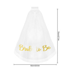 Bride To Be Veil Wedding Bridal Hair Accessories Veil With Comb Long Mesh Veil