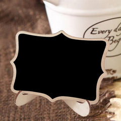 22pcs Mini Chalkboard Signs for Events Wooden Blackboard Table