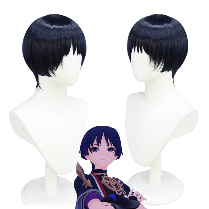 Halloween Short Straight Hair Wig with Bangs