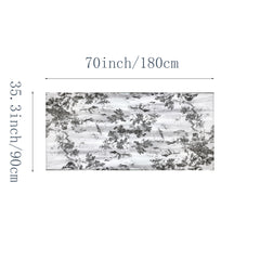 Flower Print Vintage Long Scarf Silk Shawl Satin Head Wraps