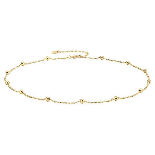 Fashionable Beaded Collar Chain Necklace for Women